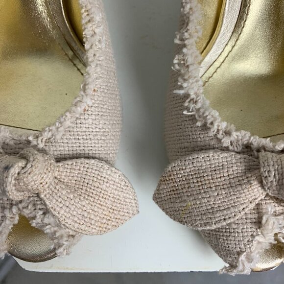 Dolce & Gabbana Sling Back Bow Peep Toe High Heel Sandal - Picture 4 of 8